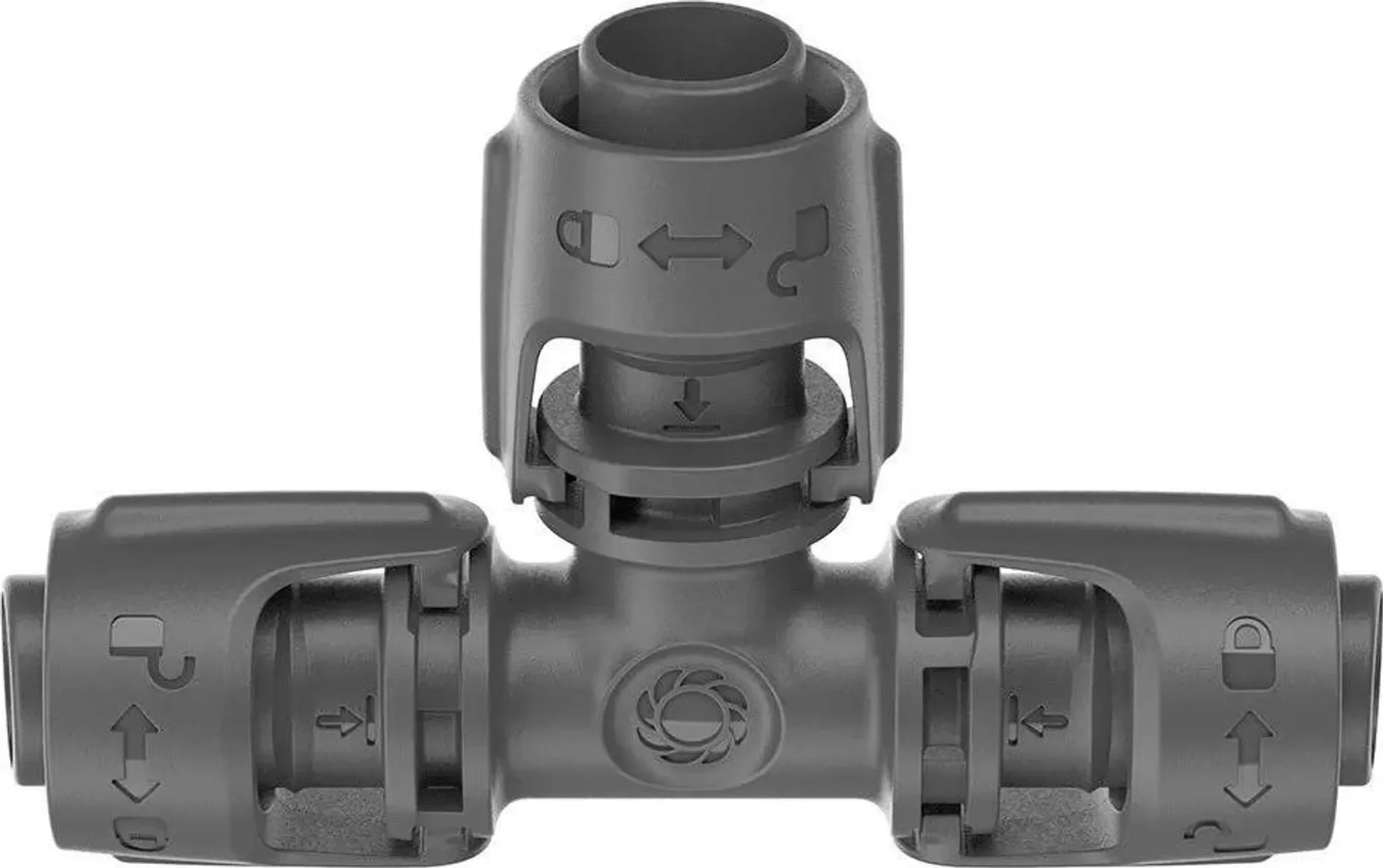 GARDENA 13 mm T-Stück mit Außengewinde – 5er-Pack, UV-beständig, frostsicher